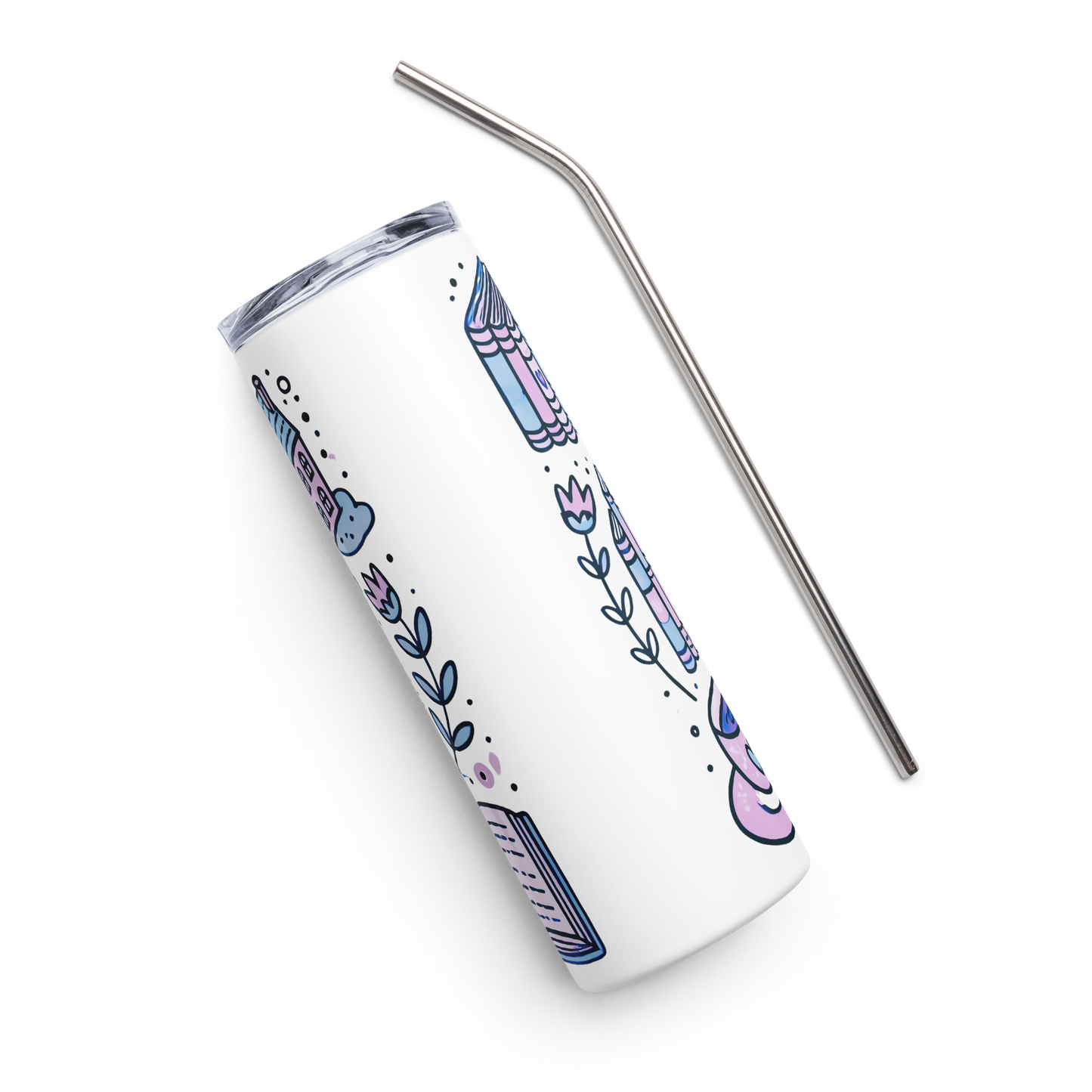 Libraries Are Lifelines Stainless Steel Tumbler