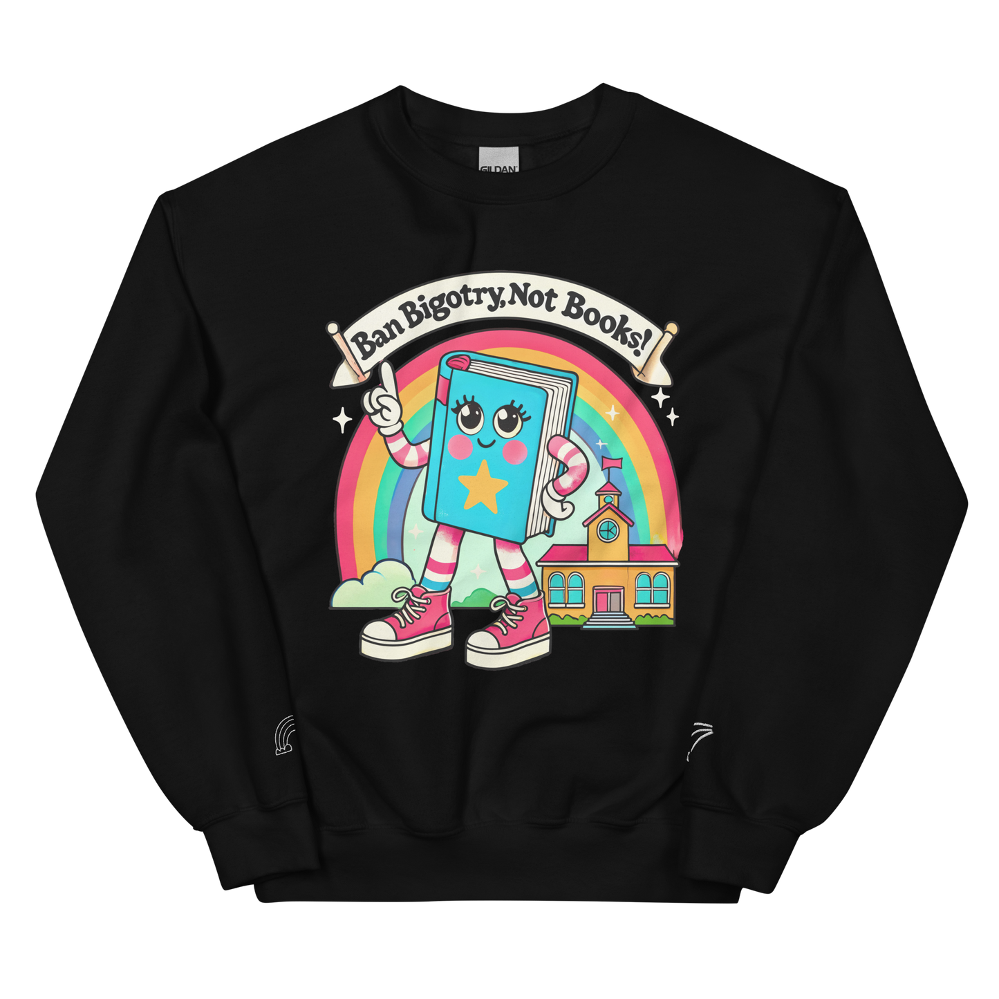 Ban Bigotry, Not Books Crewneck Sweatshirt