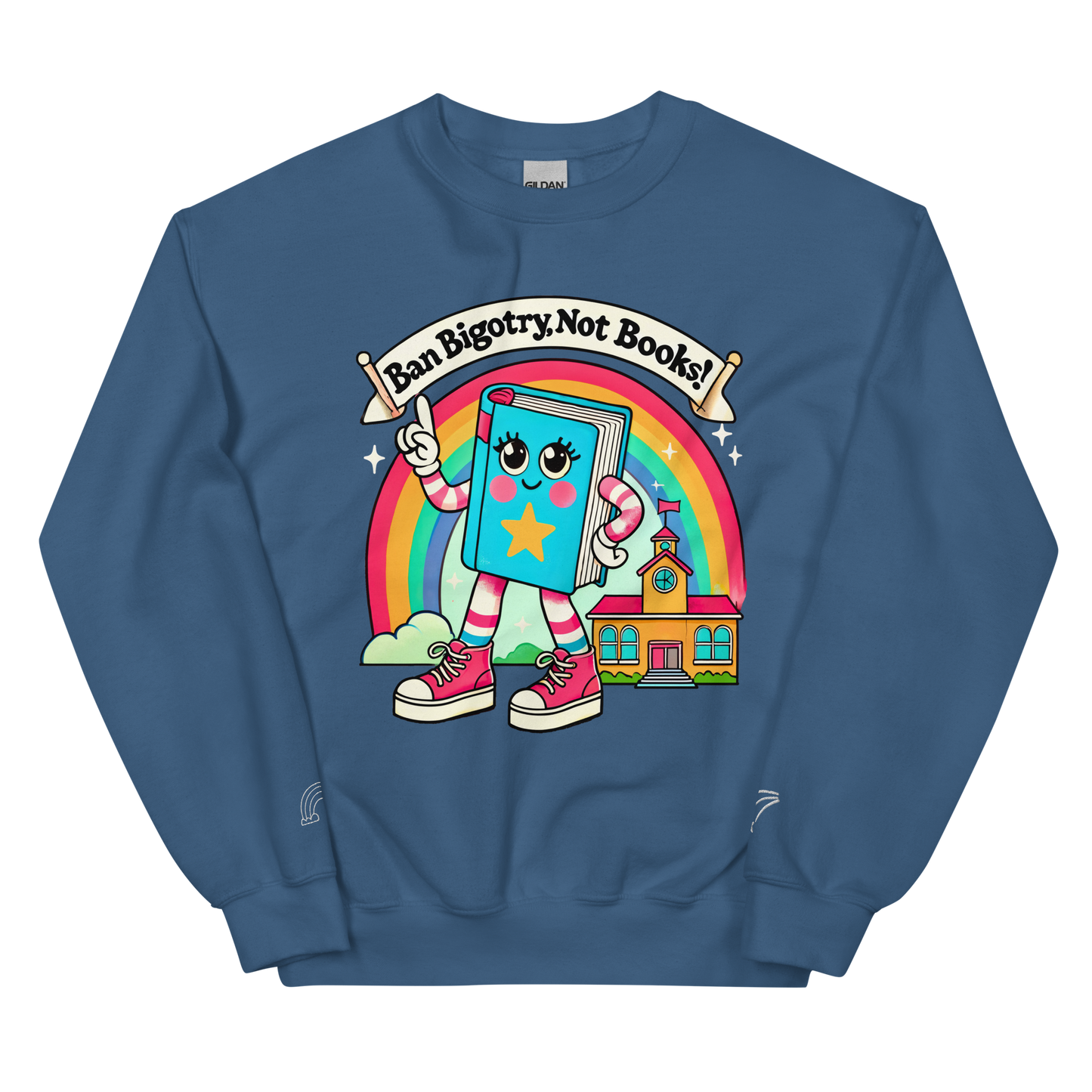Ban Bigotry, Not Books Crewneck Sweatshirt