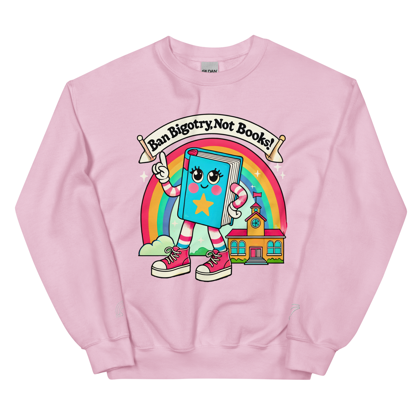 Ban Bigotry, Not Books Crewneck Sweatshirt