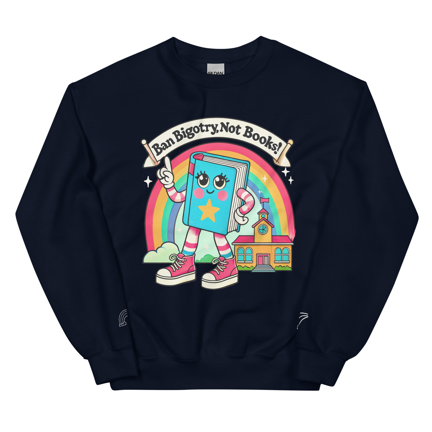 Ban Bigotry, Not Books Crewneck Sweatshirt