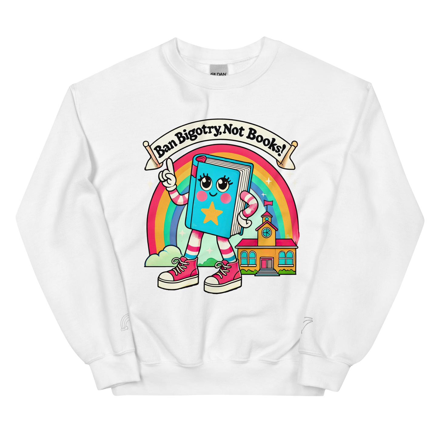 Ban Bigotry, Not Books Crewneck Sweatshirt