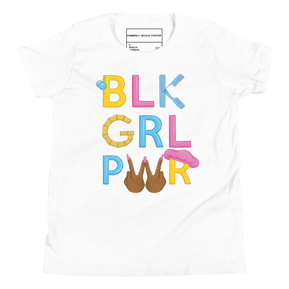 BLK GRL PWR Youth Tee