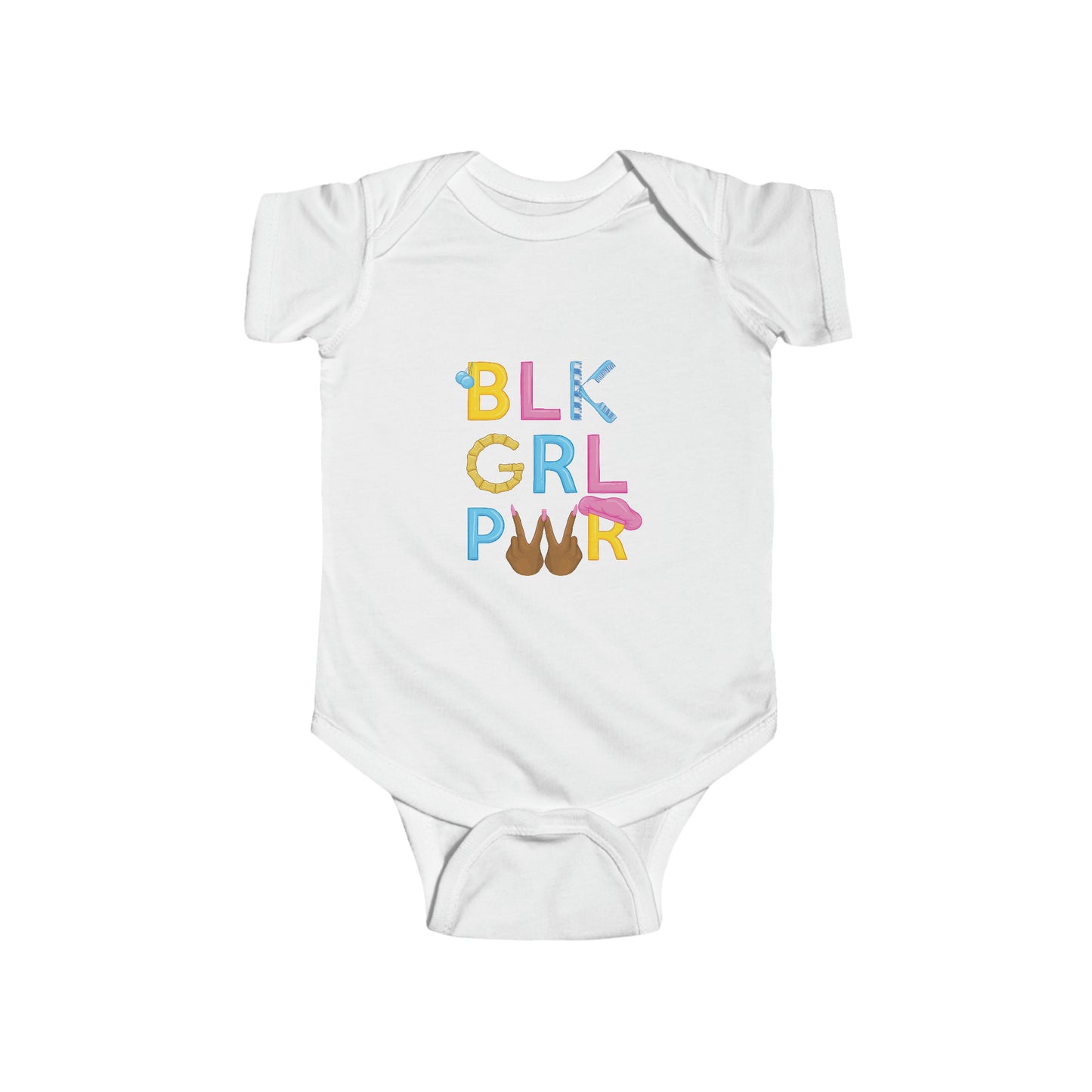 BLK GRL PWR Baby Bodysuit