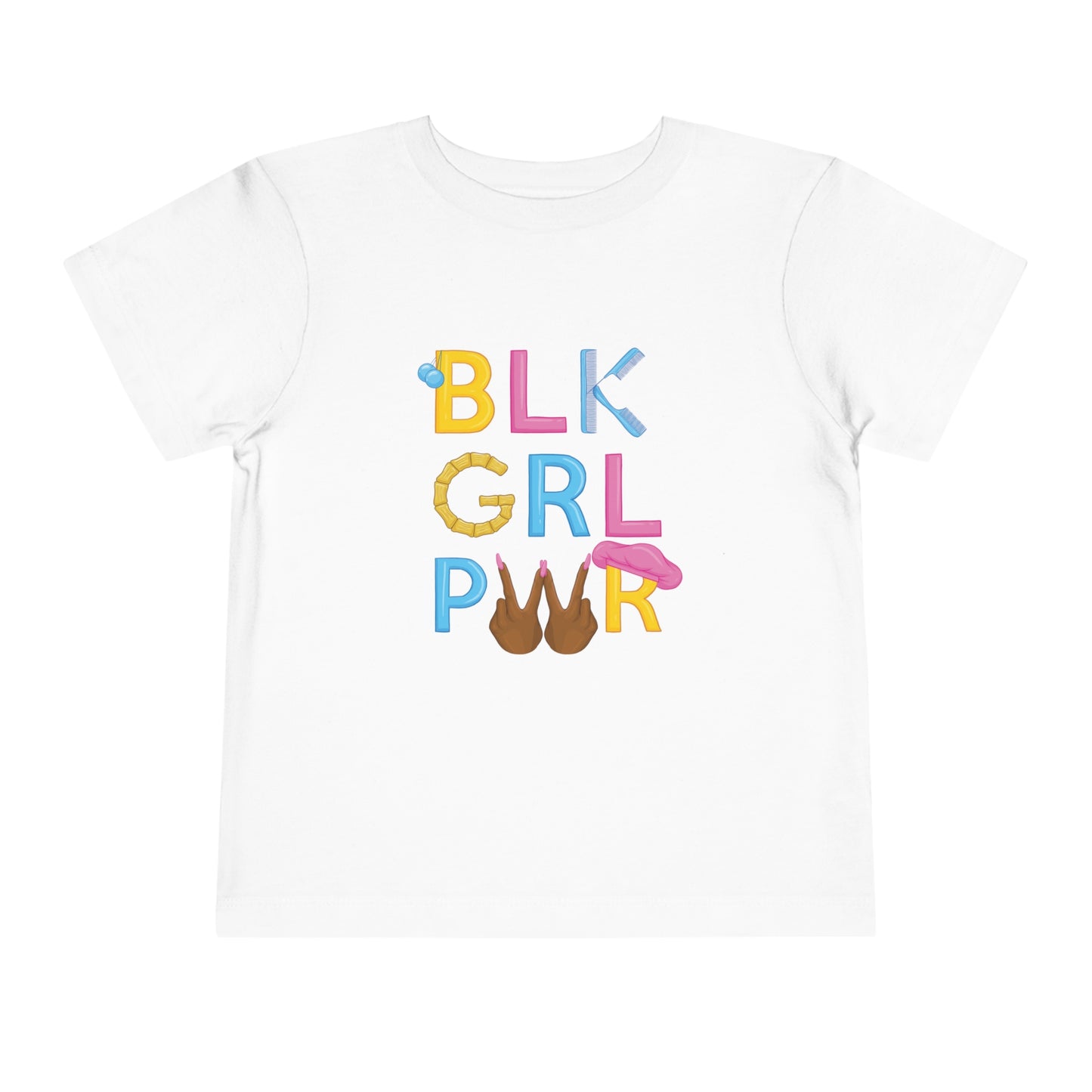 BLK GRL PWR TODDLR TEE
