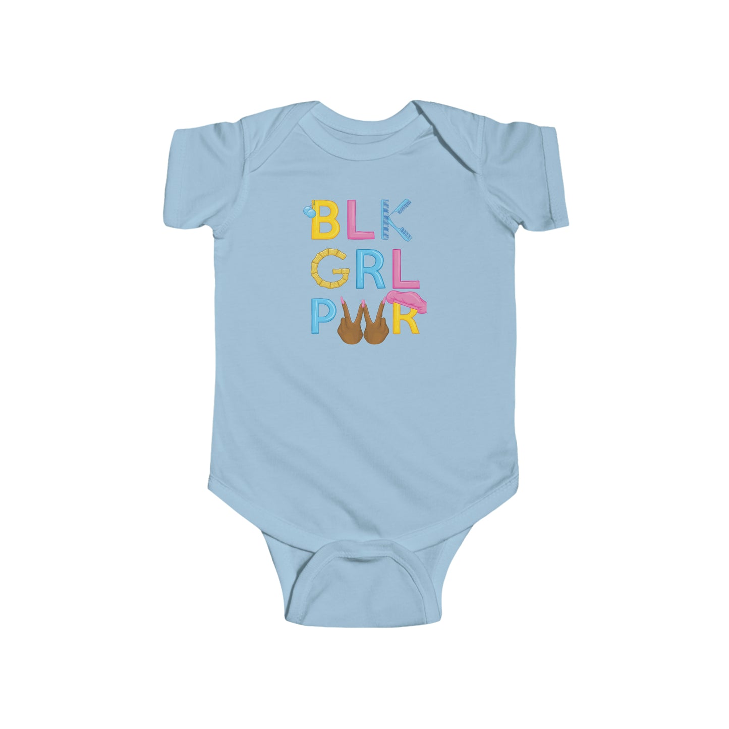 BLK GRL PWR Baby Bodysuit