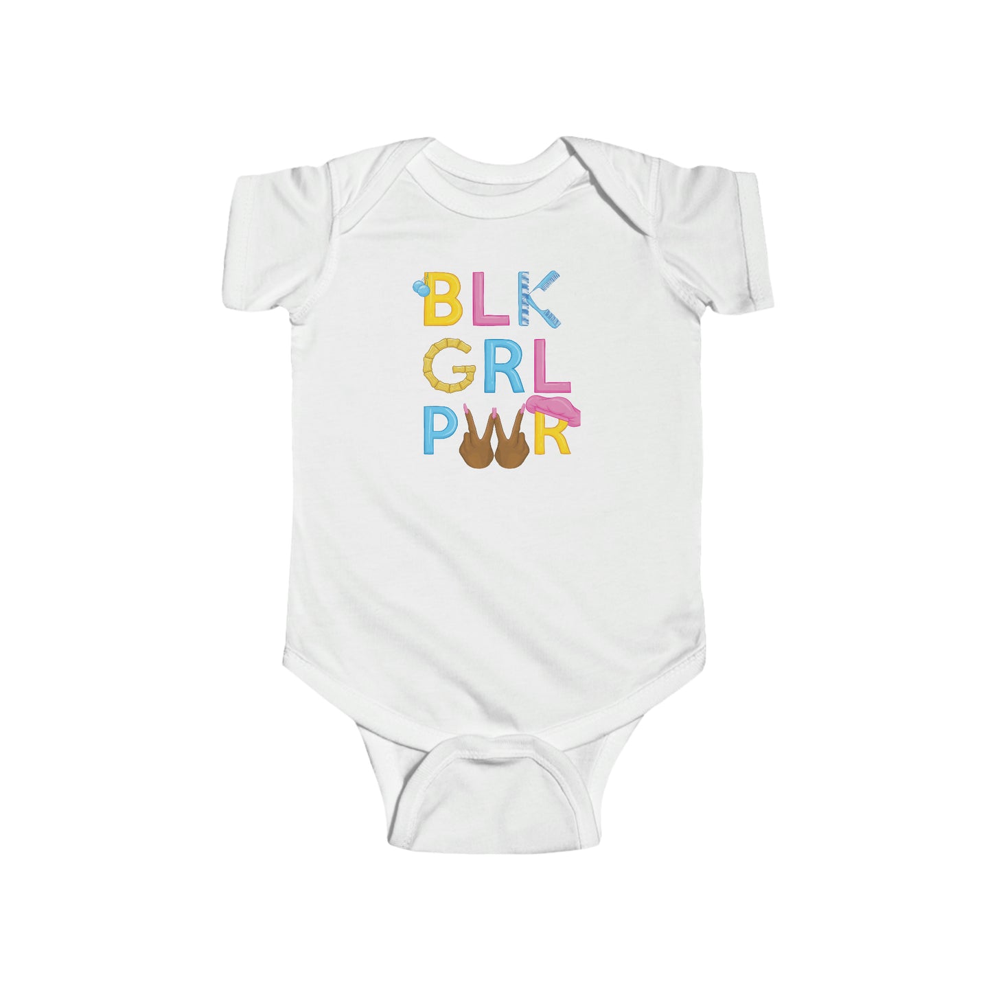BLK GRL PWR Baby Bodysuit
