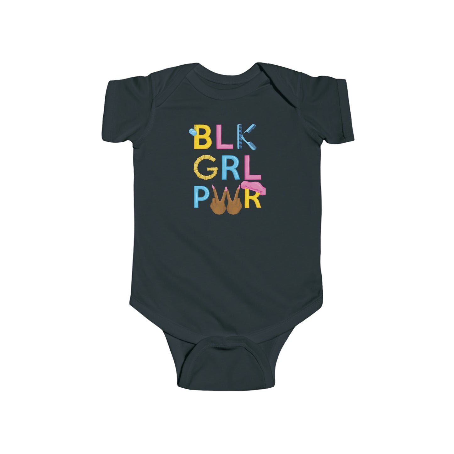 BLK GRL PWR Baby Bodysuit