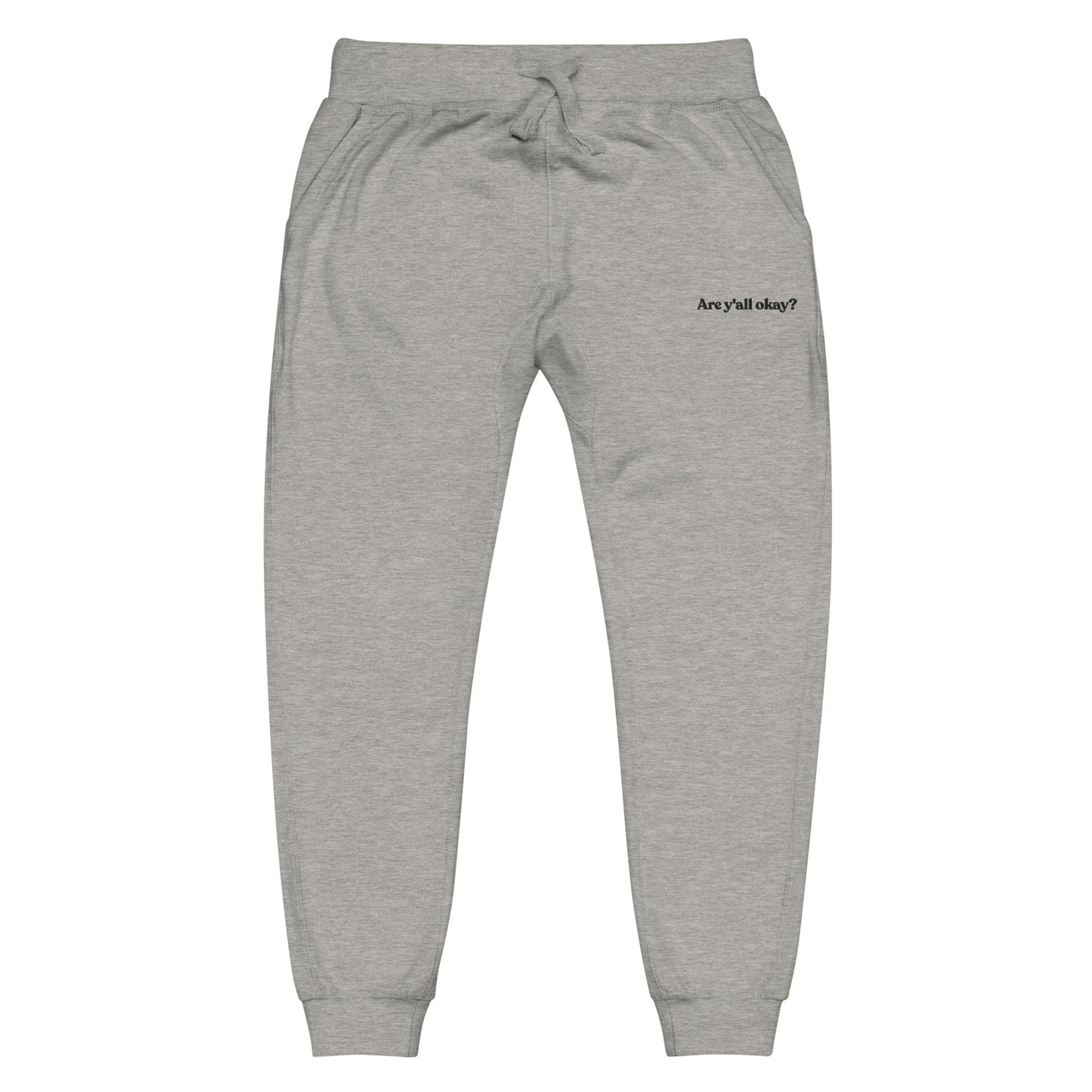 Are Y'all Okay? Gray/Black Joggers