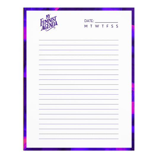 My Feminist Agenda Notepad