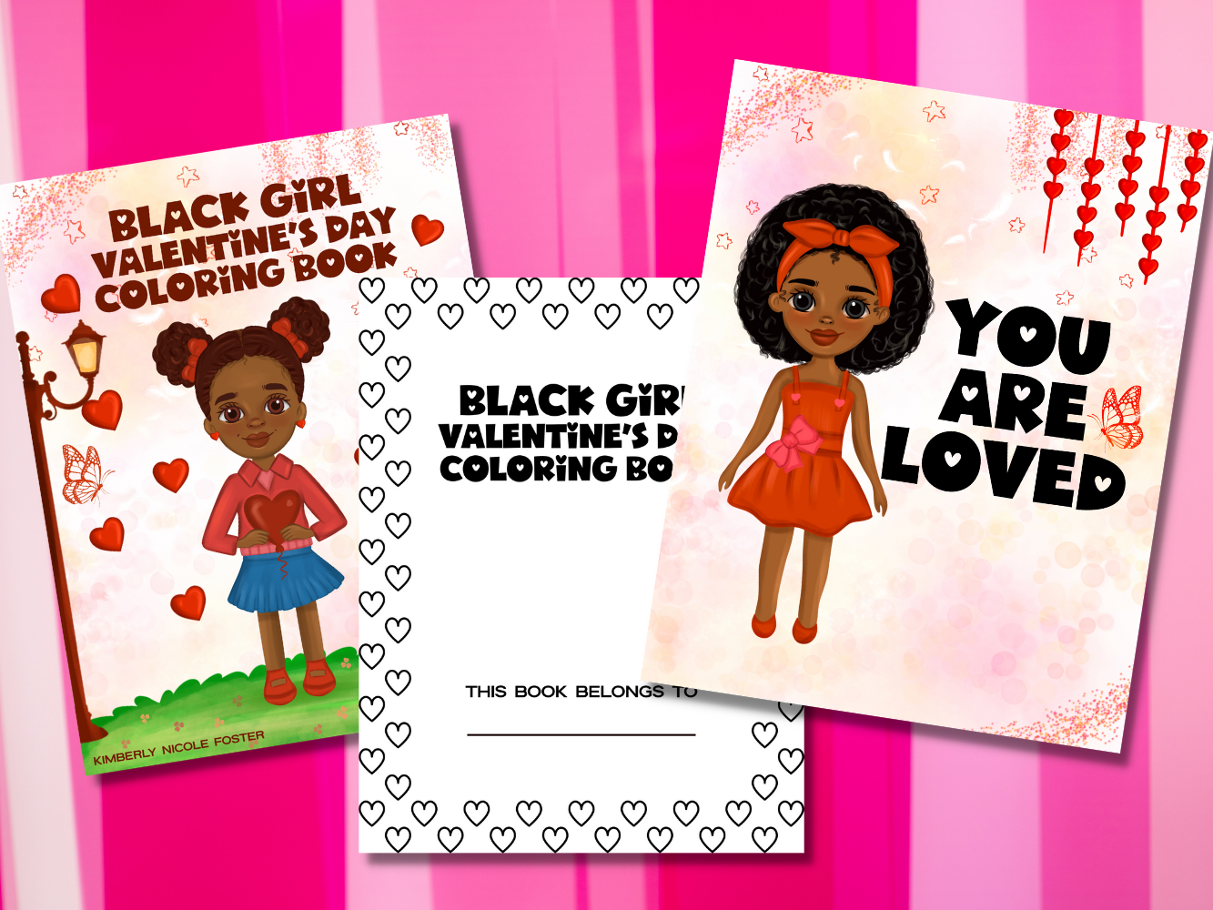 Black Girl Valentine's Day Coloring Book (Physical Copy)