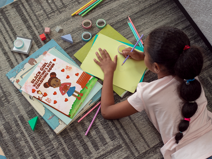 Black Girl Valentine's Day Coloring Book (Physical Copy)